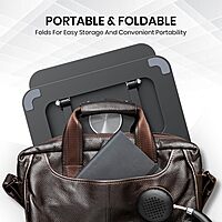Portronics My Buddy A1 Metal Tablet Stand – 360° Rotation  | Grey | 1 Year Warranty