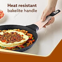 AGARO Imperial Granite Non Stick Tawa, 28 cm, Cast Aluminium Body