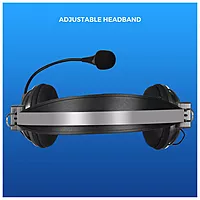 Zebronics Zeb-Supreme USB Headset – With Mic: Experience superior sound quality and comfort with this stylish headset. Perfect for gaming, calls, and music. Adjustable mic for clear communication.