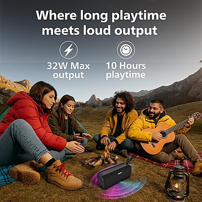 Philips TAS2400BK Portable Speaker (Black) Philips TAS2400BK Portable Speaker (Black)