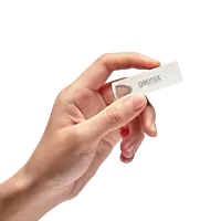 Geonix 128GB USB 2.0 Pendrive, Keyring Design,Silver-GXPD128GB