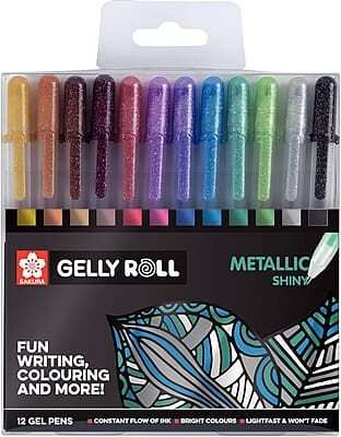 SAKURA GELLYROLL METALIC 12 SET
