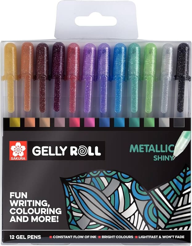 SAKURA GELLYROLL METALIC 12 SET SAKURA GELLYROLL METALIC 12 SET