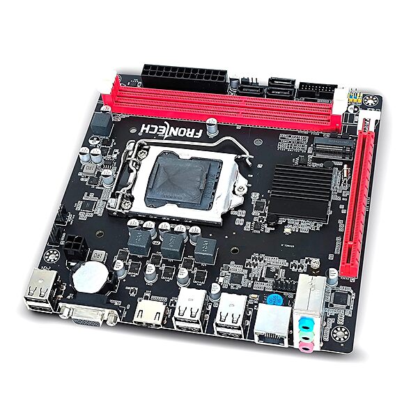 Frontech FT-0491 H61 Motherboard – LGA1155 Socket | DDR3 Support | 1066/1333/1600 MHz | Intel H61 Chipset | Compatible with Intel Core i3/i5/i7 | ATX Desktop Board