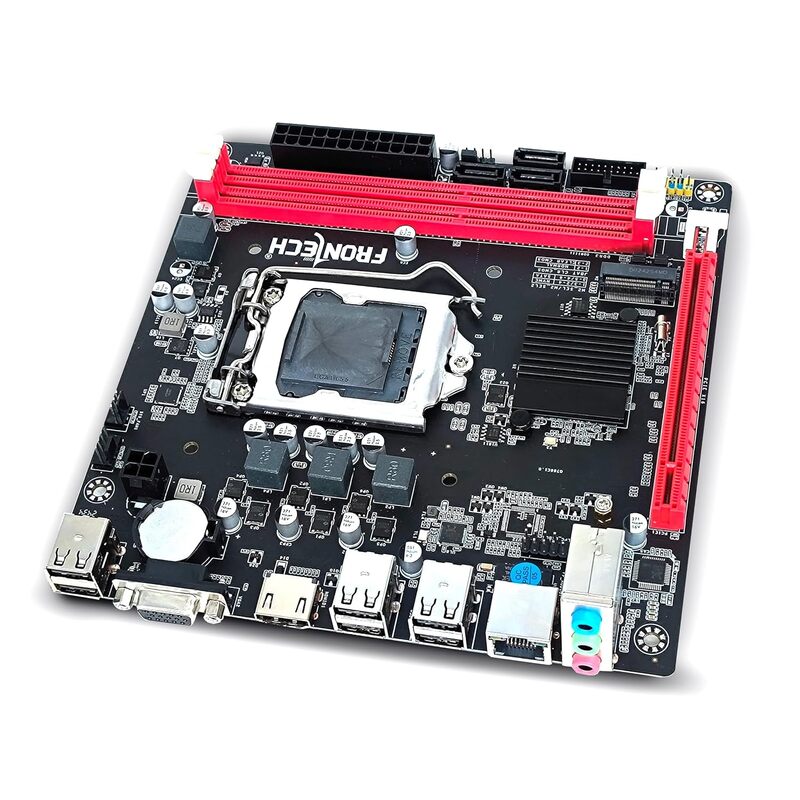 Frontech FT-0491 H61 Motherboard – LGA1155 Socket | DDR3 Support | 1066/1333/1600 MHz | Intel H61 Chipset | Compatible with Intel Core i3/i5/i7 | ATX Desktop Board