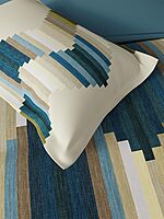 Grid Turkish Tiles Elemental DDecor Bed Sheet