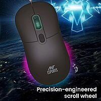 Open Box Ant Esports GM40 /RGB LED, Lightweight (115 gms) ,Ergonomic Design, Upto 2400 DPI Wired Optical Gaming Mouse