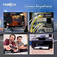Frontech NC-0002 CAT6 Ethernet Cable – 100m Durable Cable for High-Speed Networking