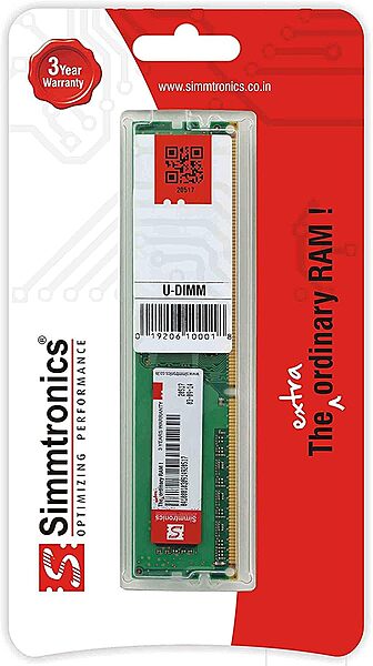 Simmtronics DDR3 Desktop RAM, 8GB