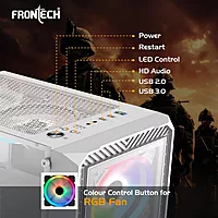 Frontech FT-4344 Sleek Mid-Tower Gaming Cabinet