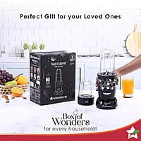 Wonderchef Nutri Blend Photon with Sipper Lid 22000 RPM, 400W  Grinder,Blender & Smoothie Maker