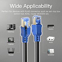 Uport CAT-7 Patch Cord 20M – Ethernet, high-speed data transfer, shielded for reduced interference, ideal for gaming and streaming, durable design, compatible with all devices, reliable connectivity.