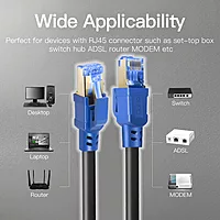 Uport CAT-7 Patch Cord 5M – High Speed LAN, designed for optimal performance and reliability. Perfect for gaming, streaming, and high-speed internet connections. Durable and flexible for easy setup.