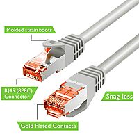 Uport 5M Ethernet Cable CAT6 features durable steel ends, ensuring high-speed data transfer. Perfect for gaming, streaming, and reliable networking.