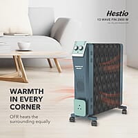 Havells Hestio 13 Wave Fin OFR 2900 Watt with 3 Heat Setting 1000W/1500W/2500W & PTC Heater 400W