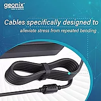 GEONIX Laptop Adapter, GXLA65SHP for HP Series, 19.5V 3.33A, PIN 4.5*3.0, GXLA65BL
