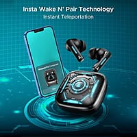 boAt Newly Launched Immortal Airspeed Pro Truly Wireless in- Ear Earbuds w/ 32dB ANC, Beast™ Mode with 40ms Latency, 40hrs Playback, 4 Mics with ENx™, Premium ID w/LEDs & ASAP™ Charge