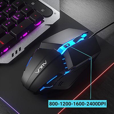 Open Box Aula F2023 Combo Wired USB Gaming mouse & keyboard Open Box Aula F2023 Combo Wired USB Gaming mouse & keyboard