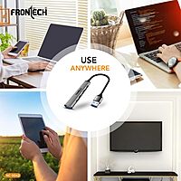 Frontech NC-0042 USB Hub – Fast 5 Gbps Data Transfer | Durable Build | Ideal for High-Speed Syncing & Smooth Connectivity