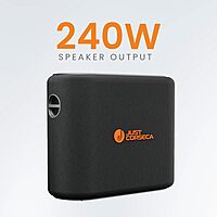 Just Corseca Sonic Surge 240W Bluetooth Speaker – BT 5.0 | TWS | 15H Playtime | Black