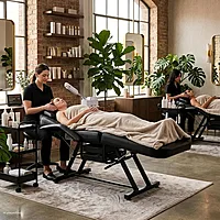 manual derma chair black