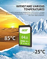 Acer SC900 64GB SDXC Memory Card – UHS-II | Up to 300MB/s | High-Speed