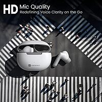 Portronics Twins 32 – TWS Earbuds, 30H Playtime, White. Enjoy seamless connectivity, superior sound quality, and a sleek design. Perfect for music lovers and on-the-go lifestyles.