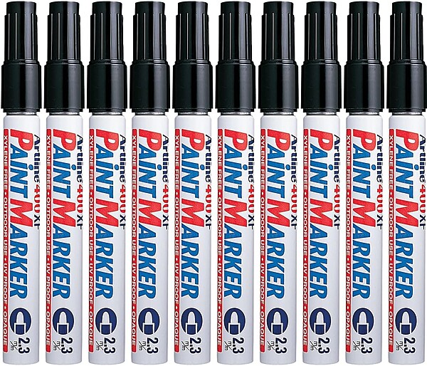 Artline 400XF Black Paint Marker (Pack of 10)