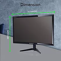 Zebronics A22FHD 21.5" FHD LED Monitor features vibrant visuals with full HD resolution, built-in speakers for immersive sound, and a sleek design perfect for home or office use.