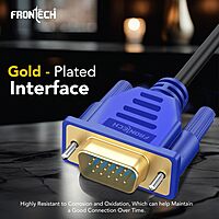 Frontech VGA Cable – Clear & Stable Video Output Cable for Reliable Connectivity