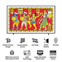 Samsung 139 cm (55 inches) The Frame Series 4K Ultra HD Smart QLED TV QA55LS03BAKLXL