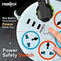 Frontech Power Connector FT-3545 – Built for safety and reliability, perfect for powering PCs, monitors, and other electronics