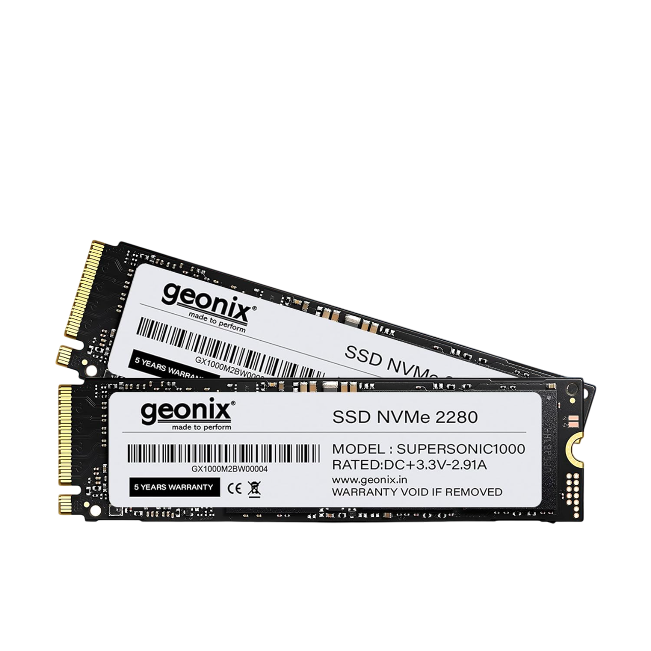 Geonix 128GB M.2 NVMe SSD, 2280, 6Gb/s, 2650/2000 Mbps, 3 Years Warranty, GXNVME128GB