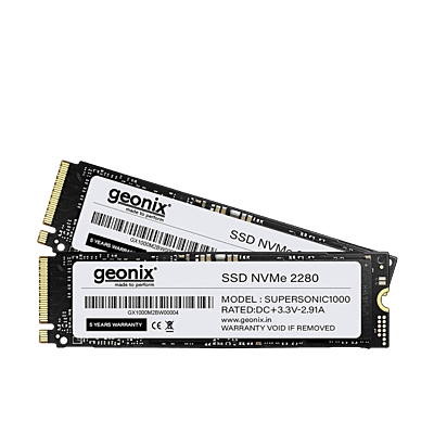 Geonix 128GB M.2 NVMe SSD, 2280, 6Gb/s, 2650/2000 Mbps, 3 Years Warranty, GXNVME128GB