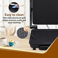 AGARO Elegant 1500-Watt Sandwich Maker with Non-Stick Grill Plates