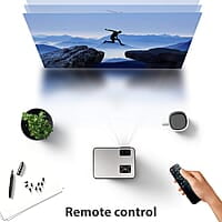 ZEBRONICS ZEB-LP2800 Full HD Home Theatre Projector with Built in Speaker, HDMI, VGA, USB, AV in, mSD Slot, AUX Out, 1080p Support and Remote Control