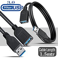 Live Tech LT-REACH USB Extension Cable – 1.5M Durable & Flexible Extension for USB Devices