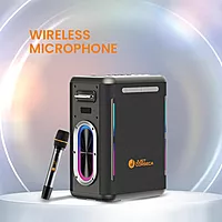Just Corseca Sonic Symphony 550W Bluetooth Speaker – Karaoke | RGB Lights | 12H Playtime | Black