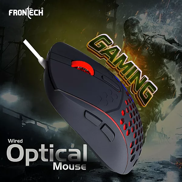 Frontech AERO BLADE KB-0044 – RGB gaming keyboard with mechanical feel, USB interface, anti-ghosting keys & ergonomic design. Built for speed.