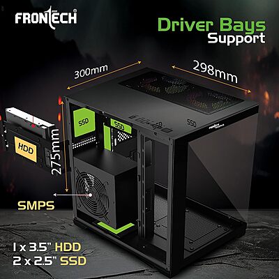 Frontech FT-4383 MAGNUS ARGB Mid-Tower Gaming Case