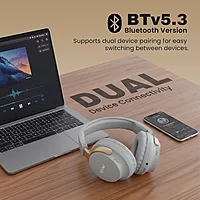 EVM WHF-01 Bluetooth Headphone with Mic - Grey