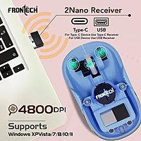 Frontech MS-0072 – Wired optical mouse with 1000 DPI, ergonomic design, and smooth tracking for precise and comfortable everyday use.