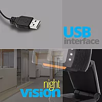 Zebronics Zeb-Crisp Pro HD Webcam – 1080p, USB, Built-in Mic, Plug & Play, Ideal for Video Calls & Streaming