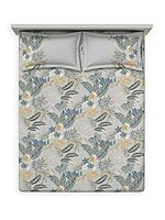 Emerald Smoke Blue Elemental DDecor Bed Sheet