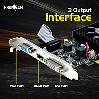 Frontech GRP-0002 – GT730 GPU with reliable graphics, low power consumption, and support for light gaming and multimedia tasks.