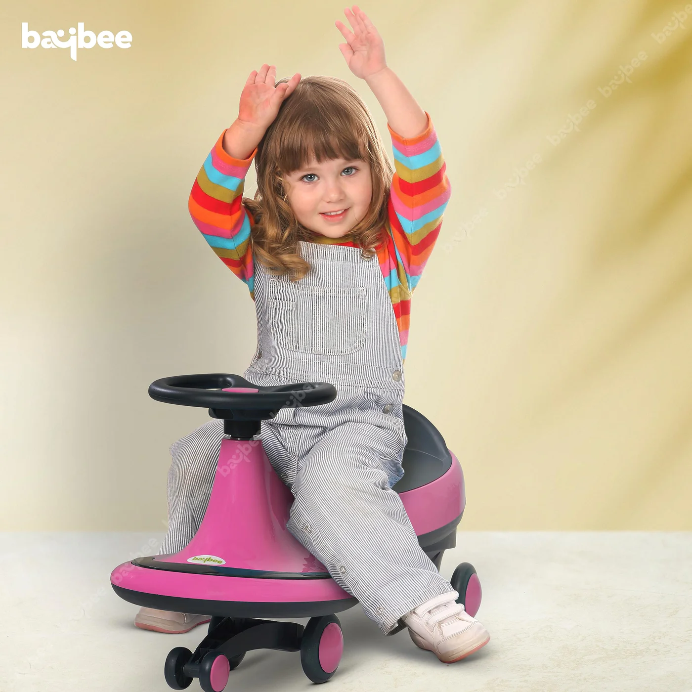 Baybee Trix Go Kids Magic Swing Cars for Kids-Pink Baybee Trix Go Kids Magic Swing Cars for Kids-Pink