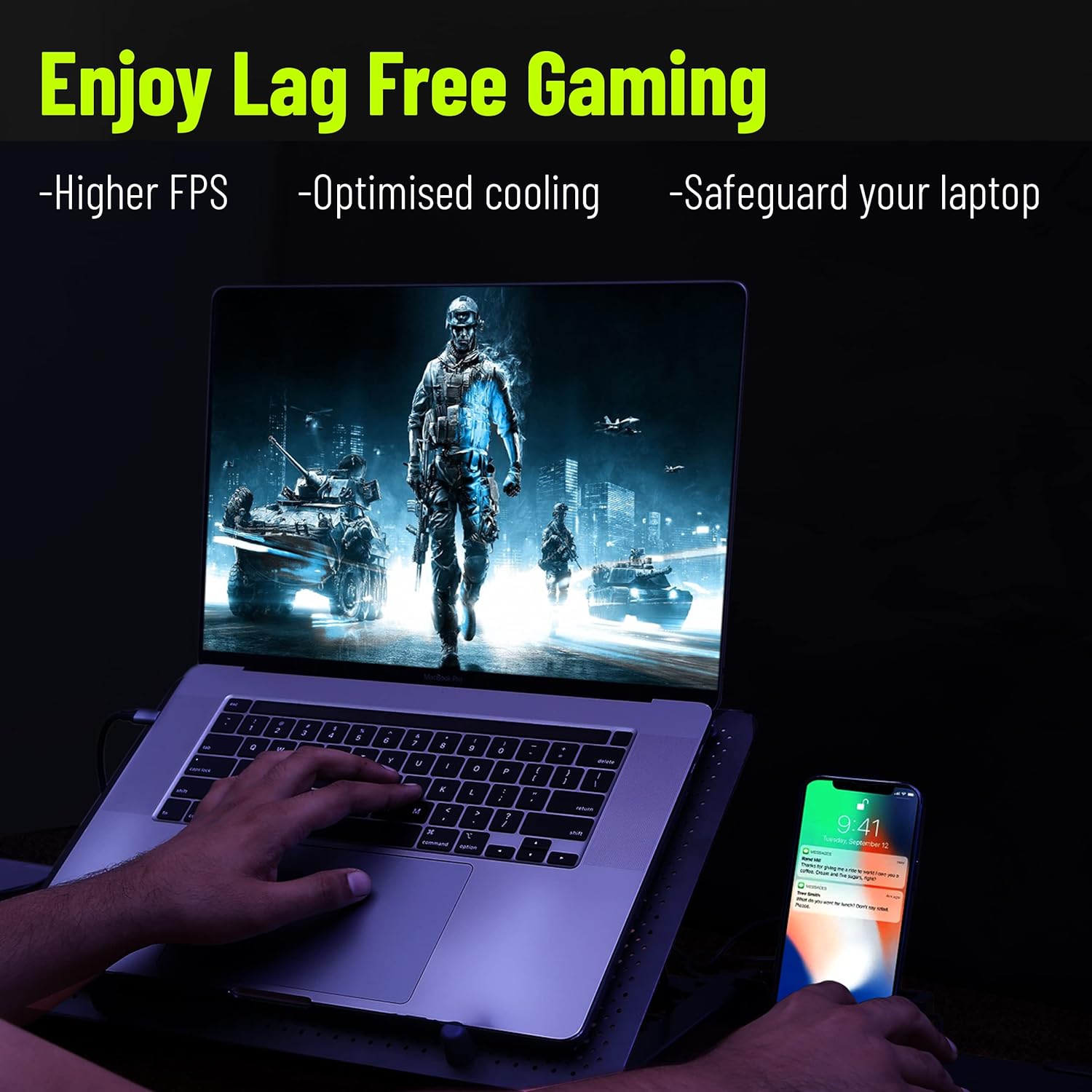 Archer Tech Lab Squall 100 RGB Gaming Laptop Cooling Pad