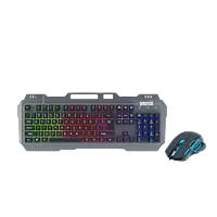 Geonix Cruiser CX1 Gaming Keyboard and Mouse Combo, Black-GXCPK-06