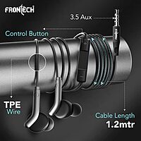 Frontech EF-0081BLK earphones offer clear sound, deep bass, and a comfortable fit—perfect for music, calls, and everyday use.