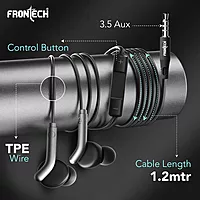 Frontech EF-0081BLK earphones offer clear sound, deep bass, and a comfortable fit—perfect for music, calls, and everyday use.